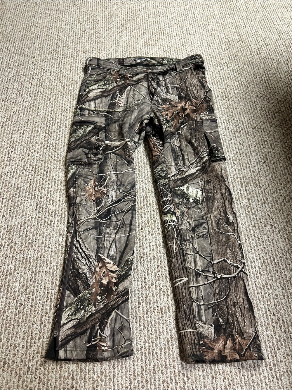 Camo Print Women's Hunting Pants - Brown/Green